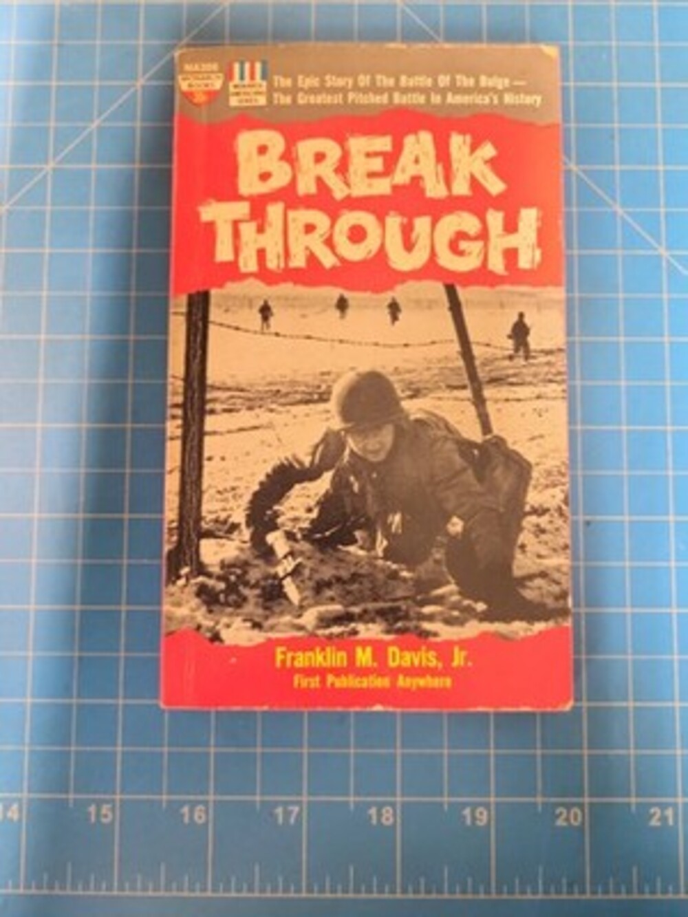 Breakthrough Battle Bulge Franklin Davis Jr 1961 Monarch Americana Book WWII